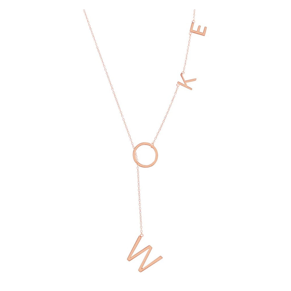 WOKE adornia necklace 14k rose gold vermeil silver